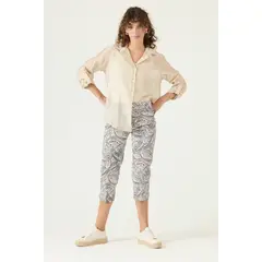 PRIVILEGE - Leggings Estampada Blanco Cod 1901285
