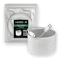 GENERICO - Cable conexion USB to USB c 5 metros Blanco