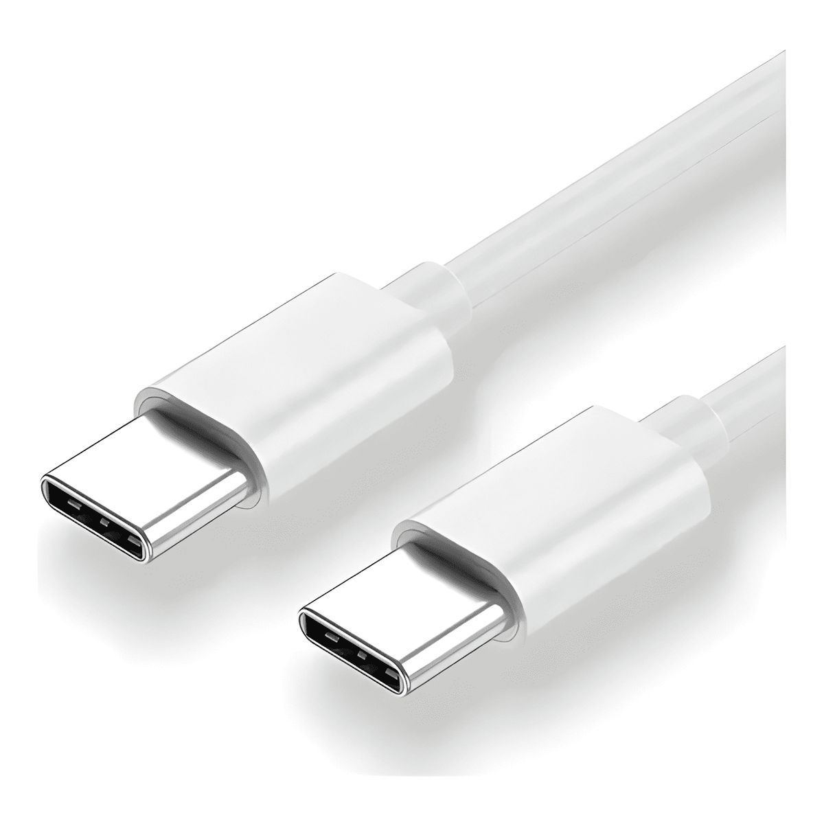 GENERICO - Cable tipo c a c - USB c USBC - carga rápida 60w Blanco