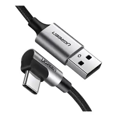 GENERICO - Cable USB tipo c con angulo recto 50 centimetros 0,5m 2