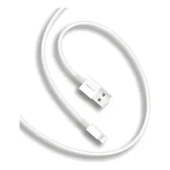 GENERICO - Cable de carga rápida USB a lightning mgcalig Blanco