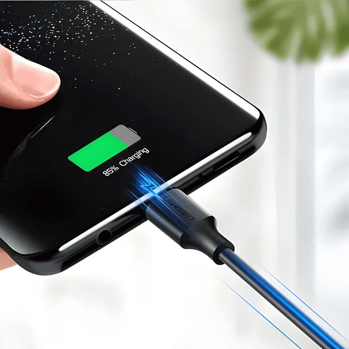 GENERICO - Cable cargador USB a a USB tipo c quick charge de 1m