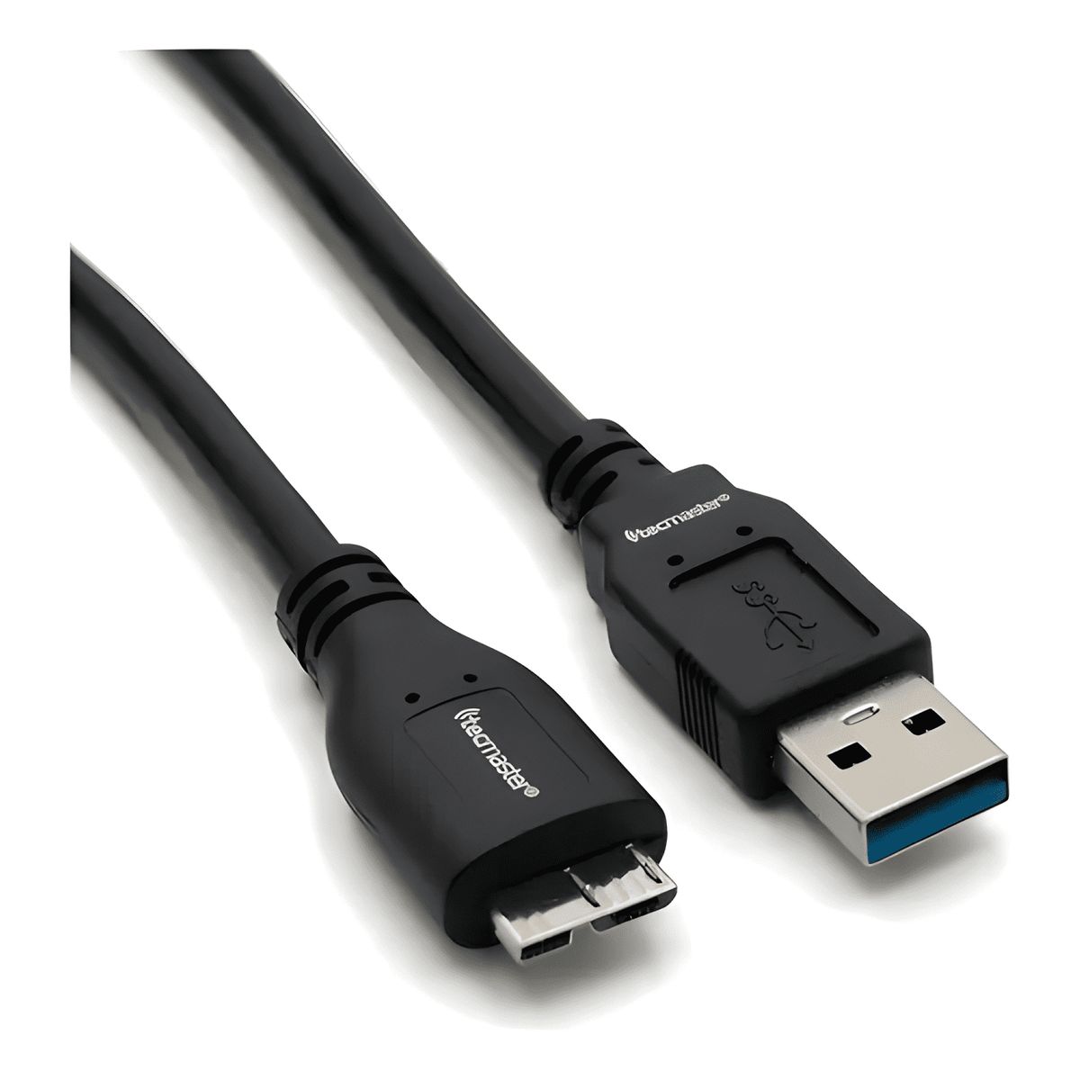 GENERICO - Cable USB a micro b tecmaster de 50 cm Negro