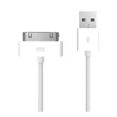 GENERICO - Cable USB compatible iphone 4 4s ipad2 3 30 pines 1 metro 2