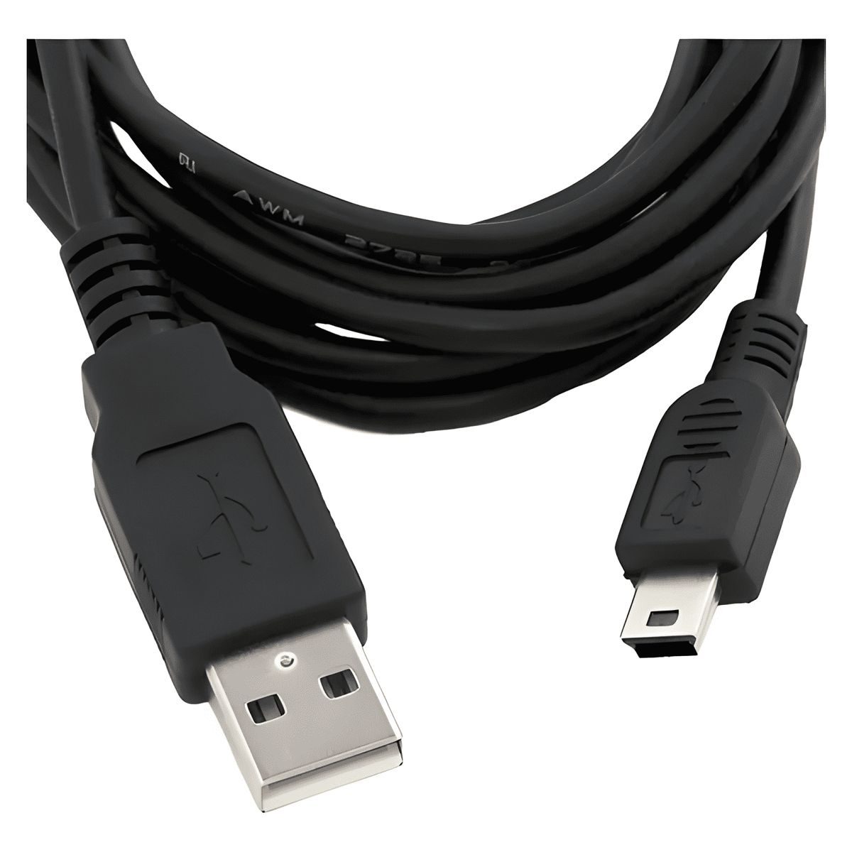 GENERICO - Cable mini USB a USB 5 pines 1.8 metros