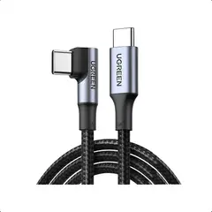 GENERICO - Cable 100w USB c a USB c 90° 1 metro reforzado