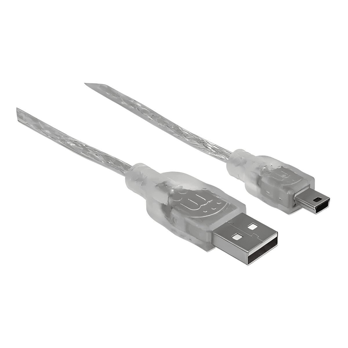 GENERICO - Cable USB a mini-usb manhattan 1.8m Plateado