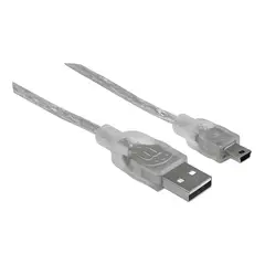 GENERICO - Cable USB a mini-usb manhattan 1.8m Plateado
