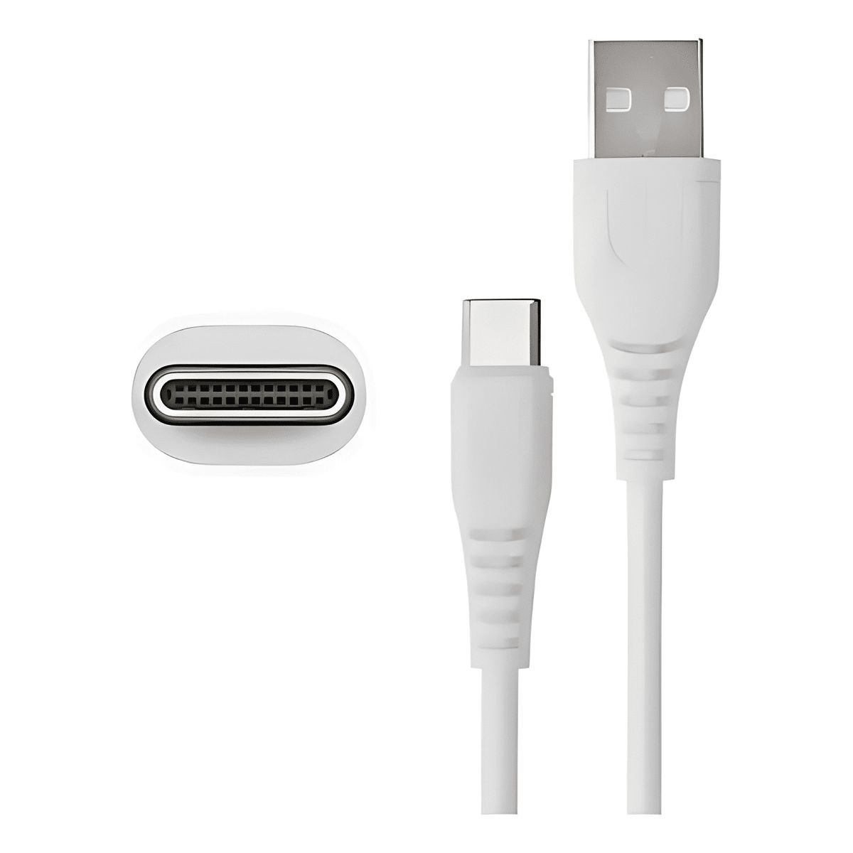 GENERICO - Cable tipo c treqa de 1 metro Blanco