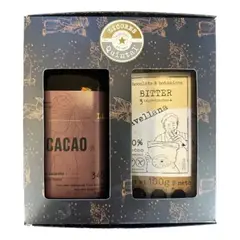 DESTILADOS QUINTAL - Caja Regalo Licor Cacao + Chocolate Bitter Avellana Quintal