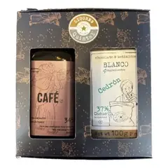 DESTILADOS QUINTAL - Caja Regalo Licor Café + Chocolate Blanco Cedrón Quintal