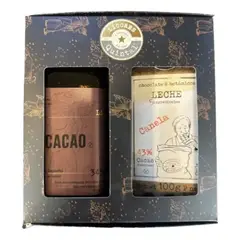 DESTILADOS QUINTAL - Caja Regalo Licor Cacao + Chocolate Leche Canela Quintal