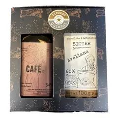 DESTILADOS QUINTAL - Caja Regalo Licor Café + Chocolate Bitter Avellana Quintal
