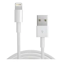 GENERICO - Cable cargador 1 metro para iphone 11 12 13 14 Blanco 11