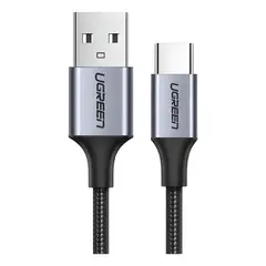 GENERICO - Cable USB-C a USB 2.0 a trenzado 1m Negro