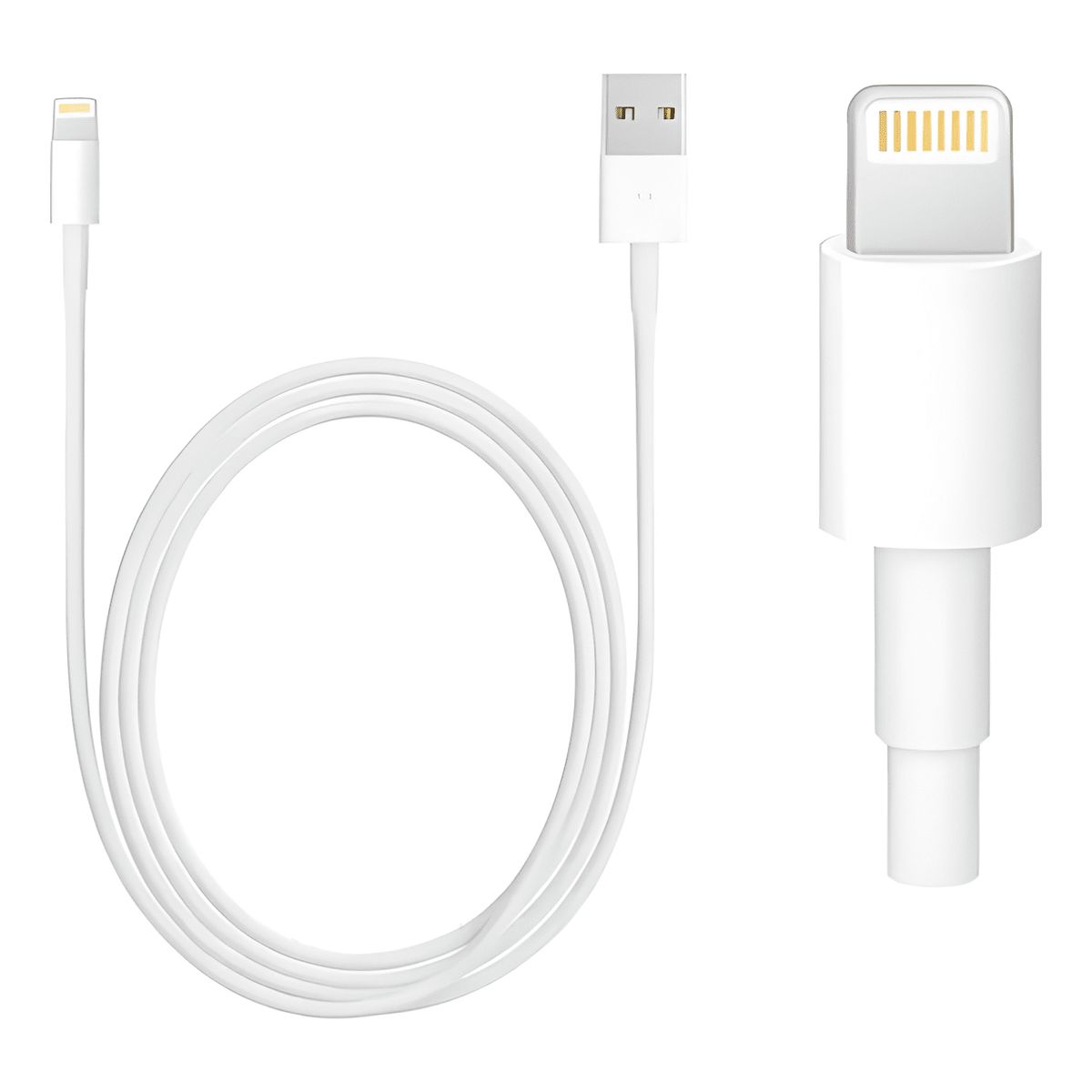GENERICO - Cable USB carga rápida para iphone lightning 1mt