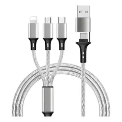 GENERICO - Cable de cargadatos para celulares 3 en 1 4