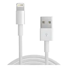 GENERICO - Cable cargador 1 metro para iphone 11 12 13 14 Blanco 18