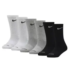 NIKE - CALCETINES NIÑO CREW 6PK TALLA 5-7