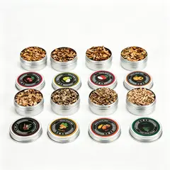 PUREPOWER - Kit De 32PCS Ahumador Cocteles con 8 Sabores para Bebidas, Vino, Whisky, Carne, Queso, Pollo Asado