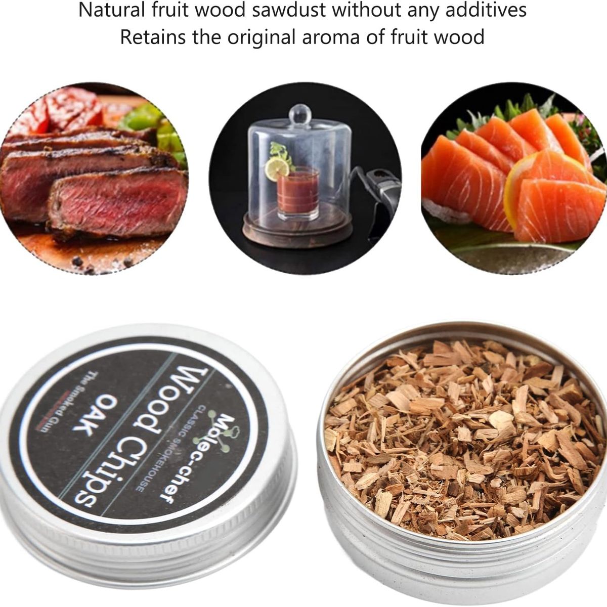 PUREPOWER - Kit De 32PCS  Ahumador Cocteles con 8 Sabores para Bebidas, Vino, Whisky, Carne, Queso, Pollo Asado