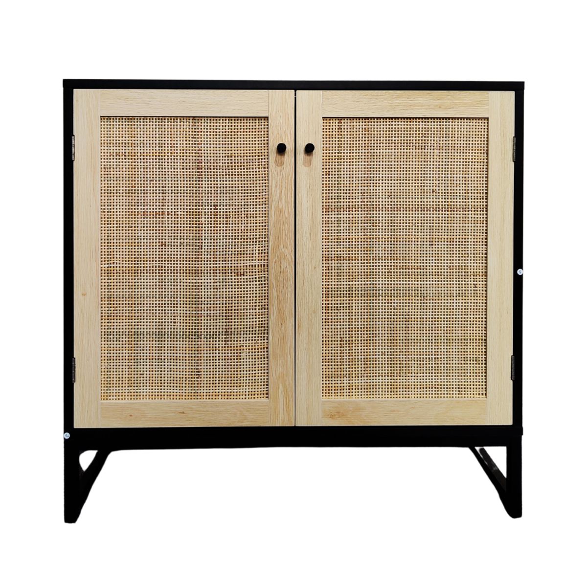 SPACEZAT - Mueble Buffet Aparador Ratan Negro Alvik