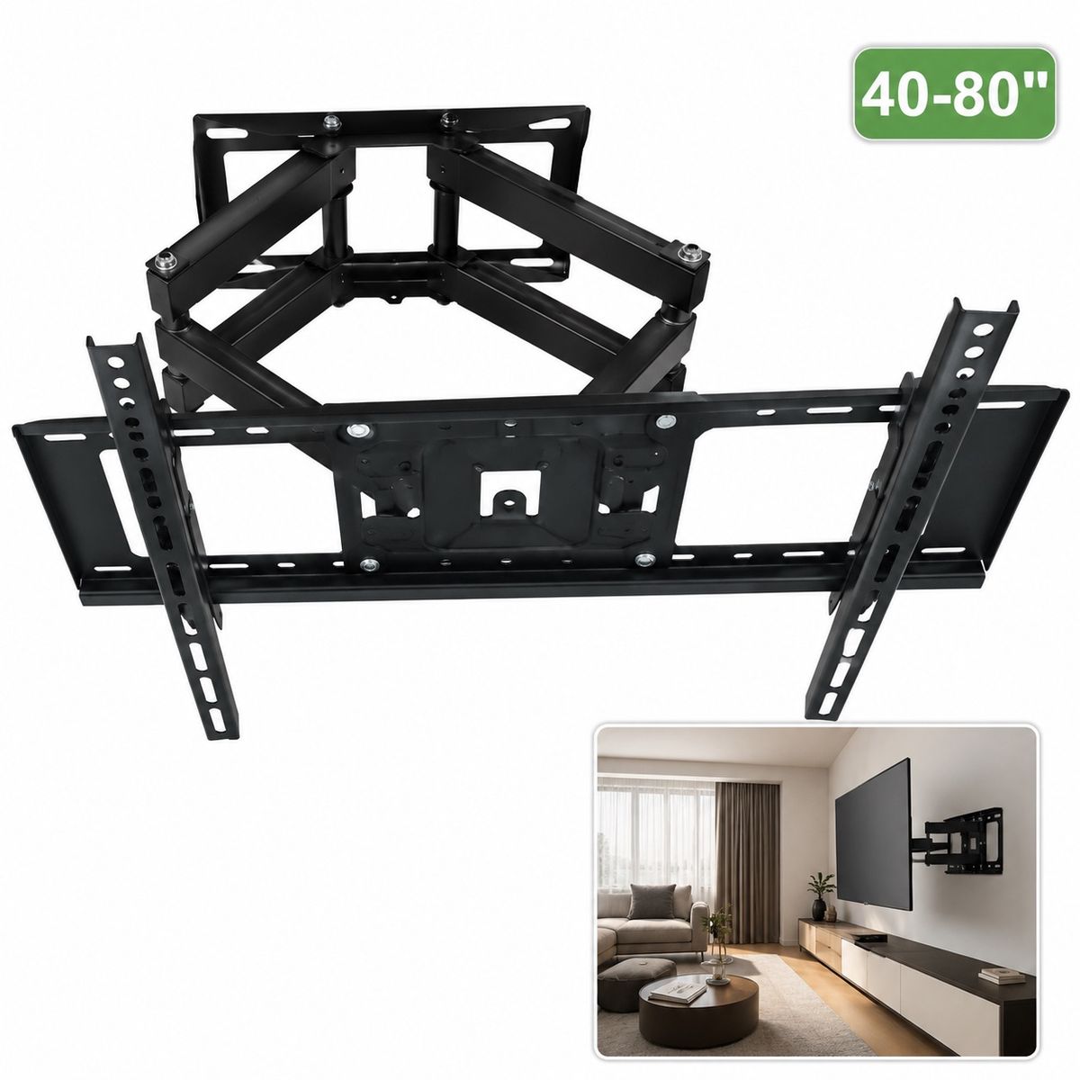 DOPA - Soporte De Pared Doble Articulado Cp502 Para Tv 40 -80