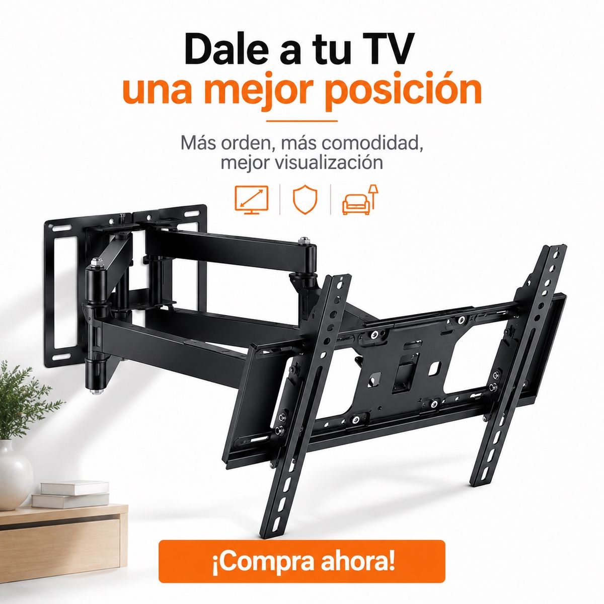 DOPA - Soporte De Pared Doble Articulado Cp502 Para Tv 40 -80