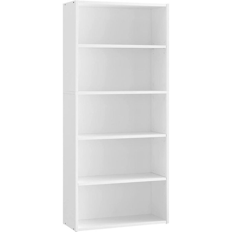 Estanteria Librero Clasico Blanco 5 Niveles Verum