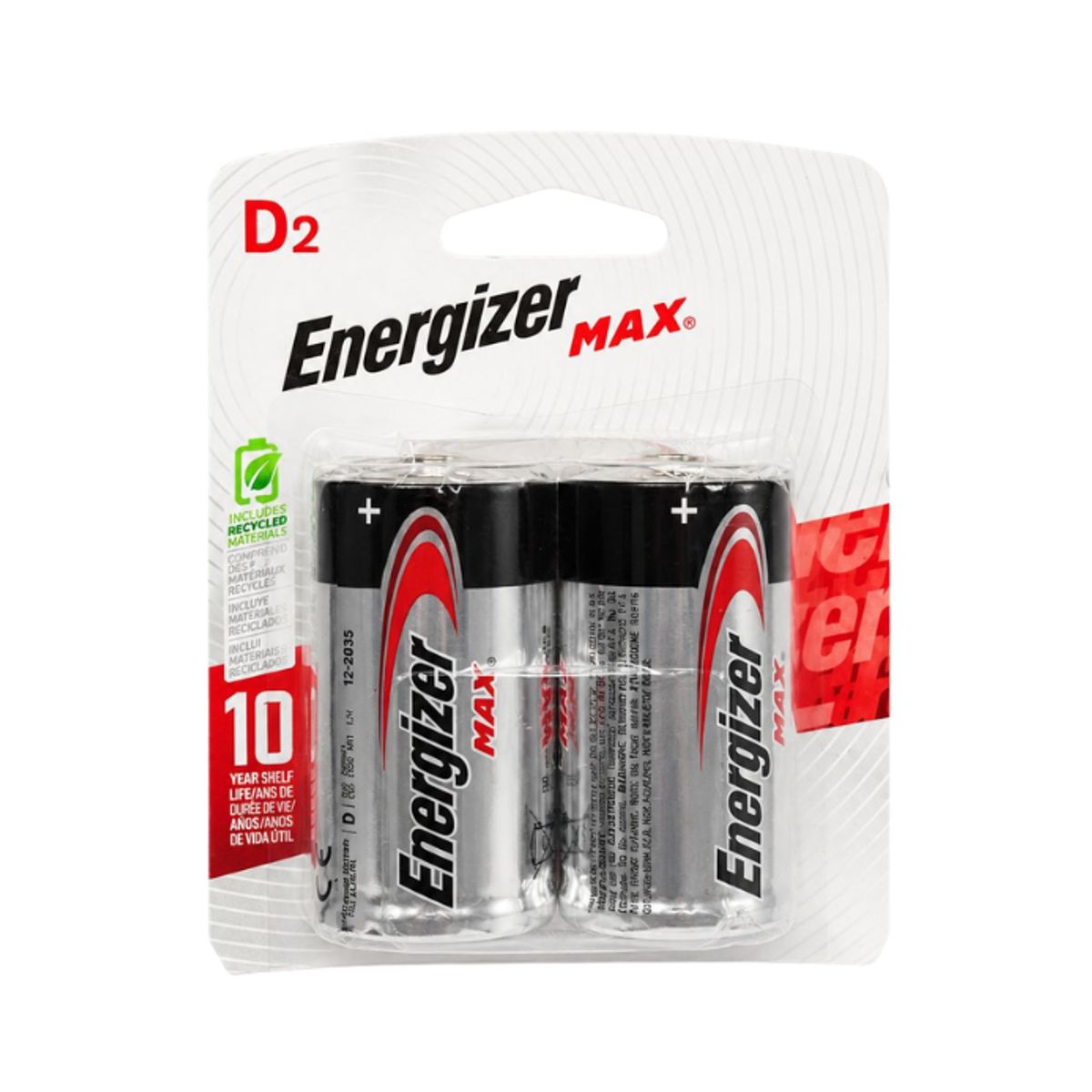ENERGIZER - Pilas Alcalinas Energizer D2 un.