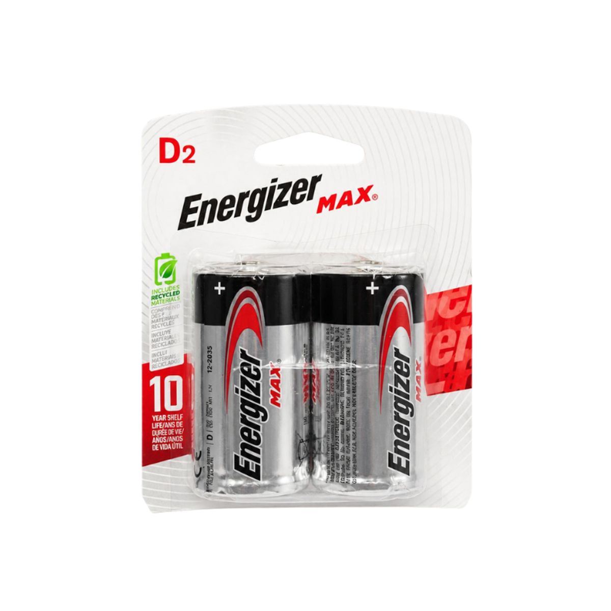 ENERGIZER - Pilas Alcalinas Energizer D2 un.