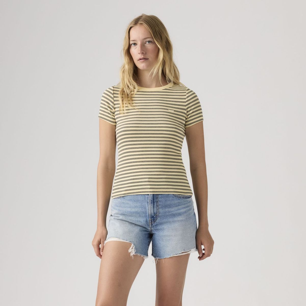 LEVIS - Polera Mujer Hayes Tee Beige Levis