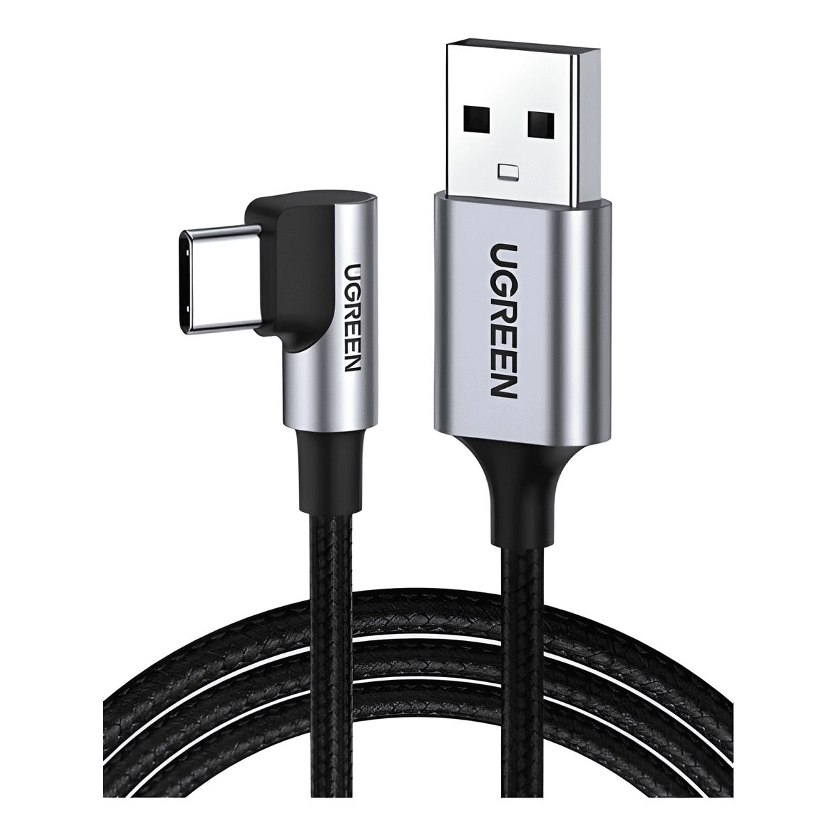GENERICO - Cable cargador USB a a tipo c 90° 2 metros