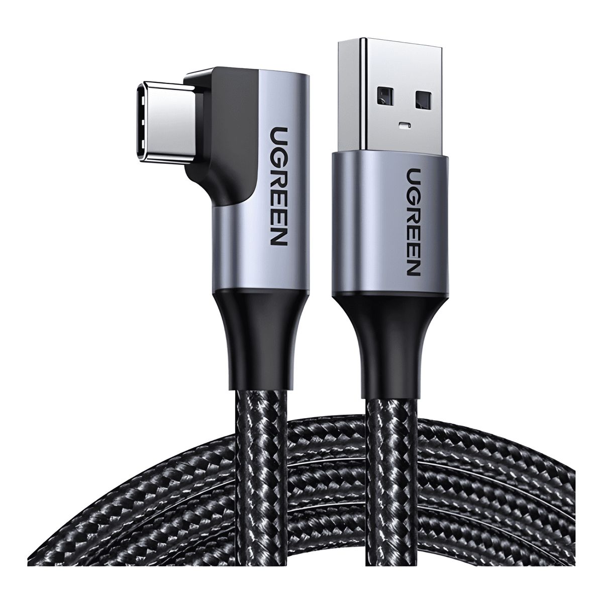 GENERICO - Cable cargador USB a a tipo c 90° 2 metros