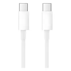 GENERICO - Cable USB tipo c a c carga rápida qc 5.0 datos 1 Blanco
