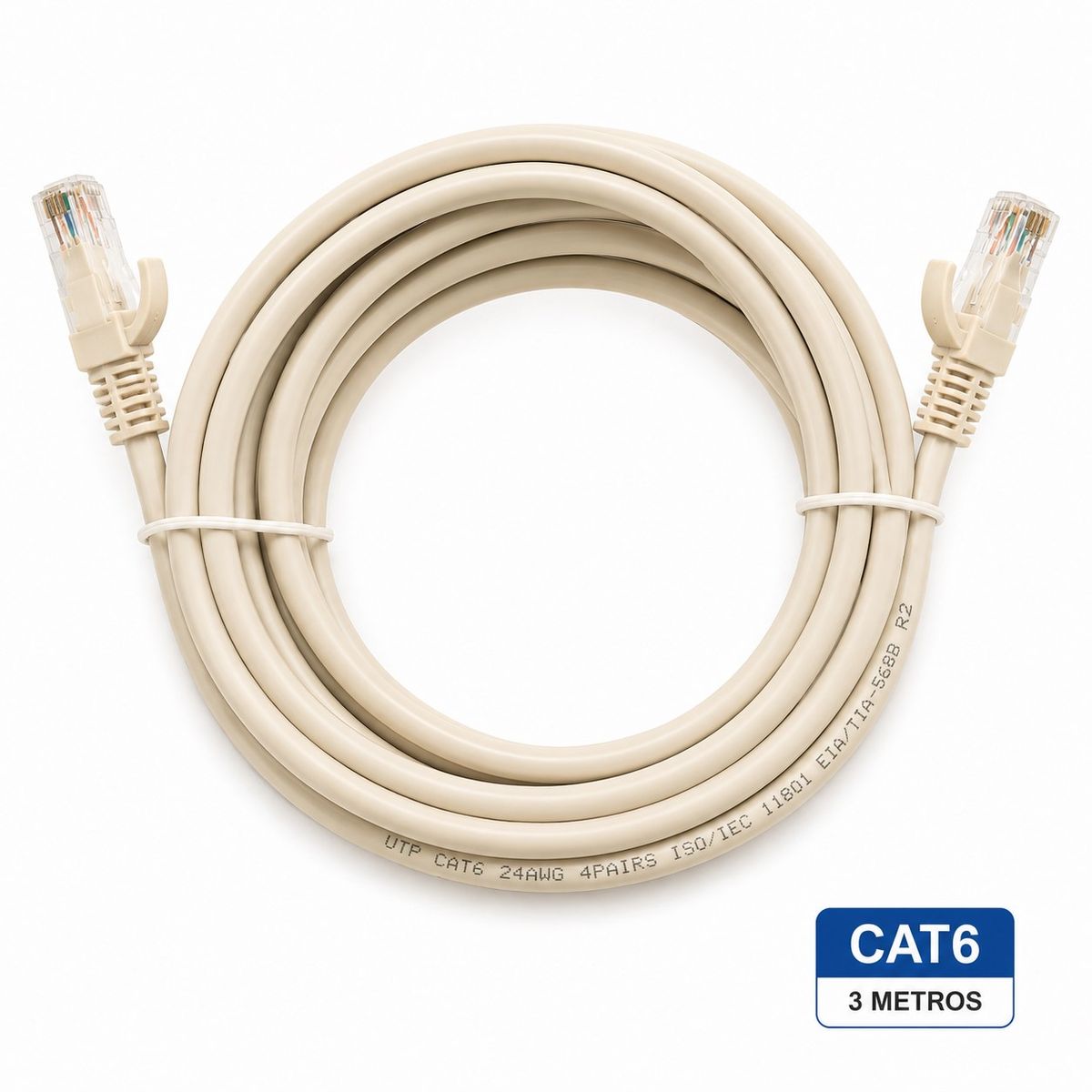 TARGET - Cable de Red Target 3 mts Patch Cord UTP Cat 6