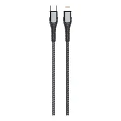 GENERICO - Cable adaptador USB tipo c a lightning 1m carga Negro