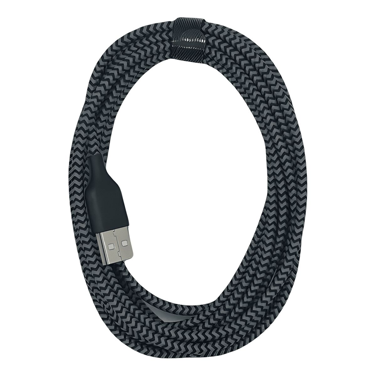 GENERICO - Cable micro USB 3 carga rápida metros reforzado plomo Negro