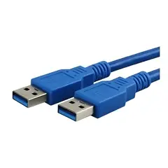 GENERICO - Cable sync alimentacion USB 3.0 usb-a m-m 1.5m Azul