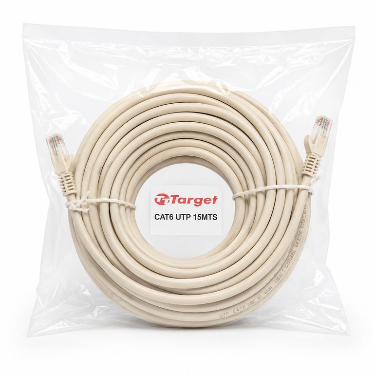 TARGET Cable de Red 15 mts Patch Cord UTP Cat 6