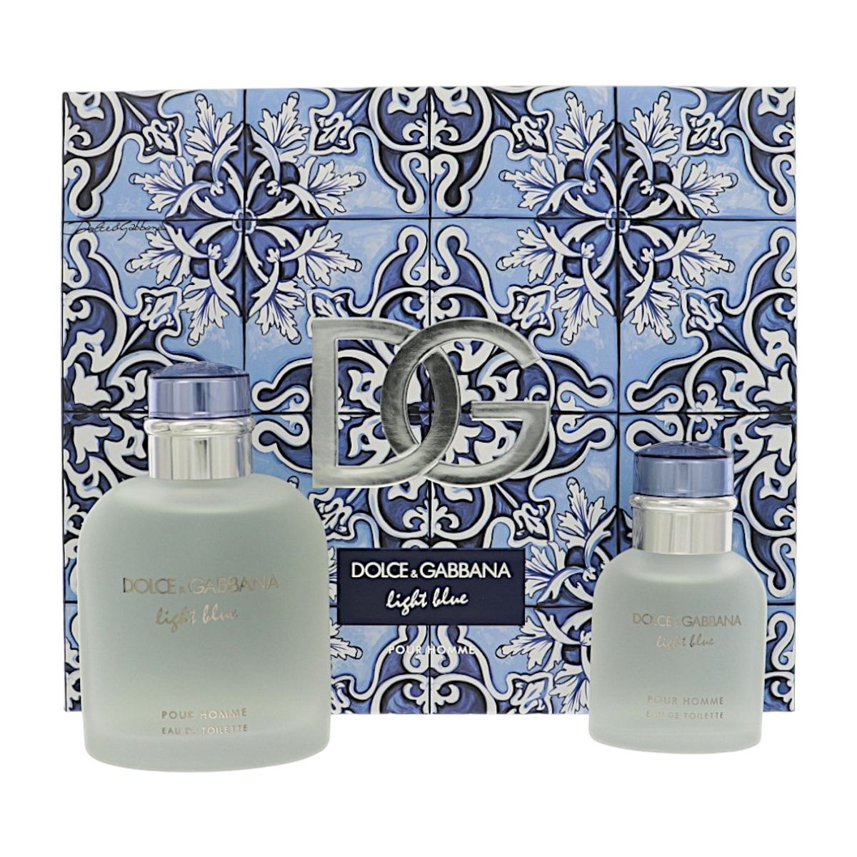 DOLCE&GABBANA - Set Perfume Dolce & Gabbana Light Blue 2 piezas Hombre EDT 125 ml + EDT 40 ml