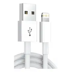 GENERICO - Cable de calidad lightning compatible con iphone 3 Blanco
