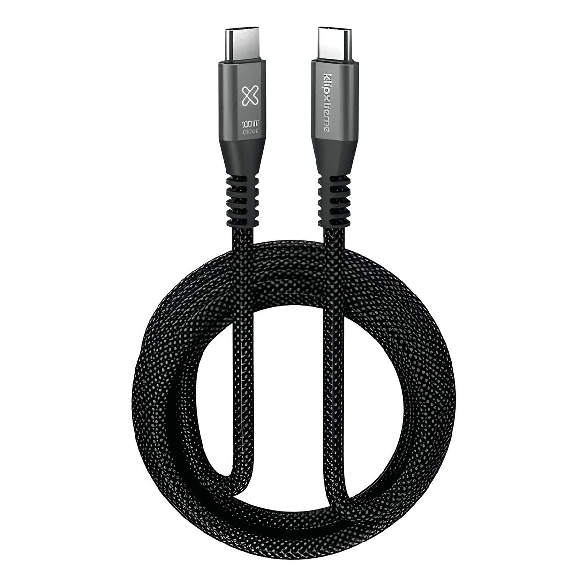 GENERICO - Klip xtreme cable trenzado USB-C powergo 650 100w 3m 10 gbps