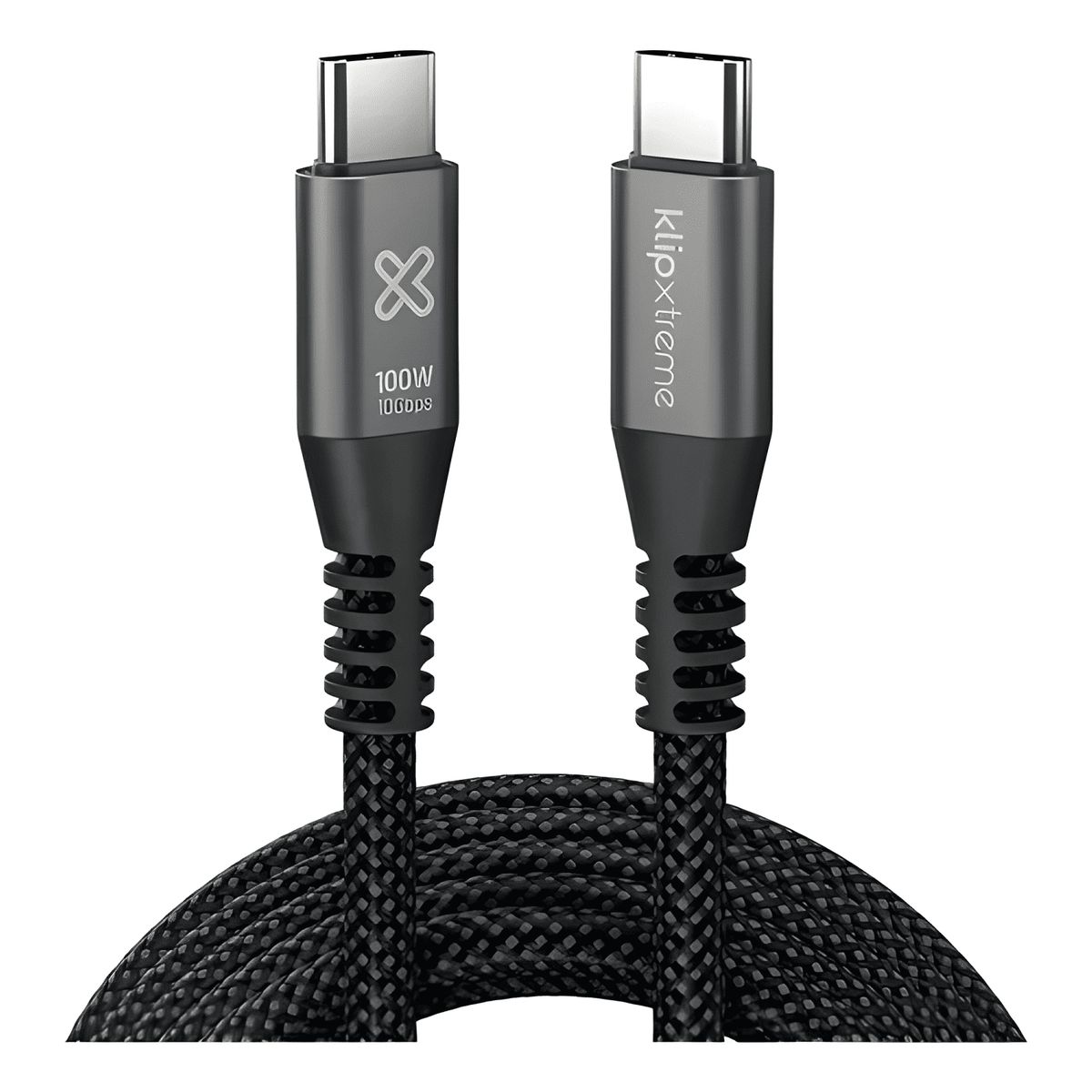 GENERICO - Klip xtreme cable trenzado USB-C powergo 650 100w 3m 10 gbps