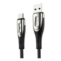 GENERICO - Cable de carga rápida tipo c 2.4 a 3.0 mts joyroom Negro