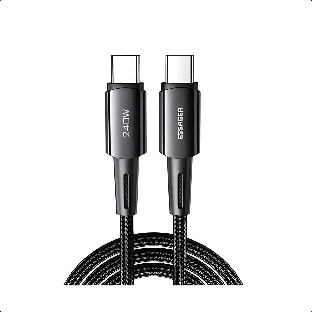 GENERICO - Cable carga ultra rápida USB tipo c- c 240w 5a pd3.1 13