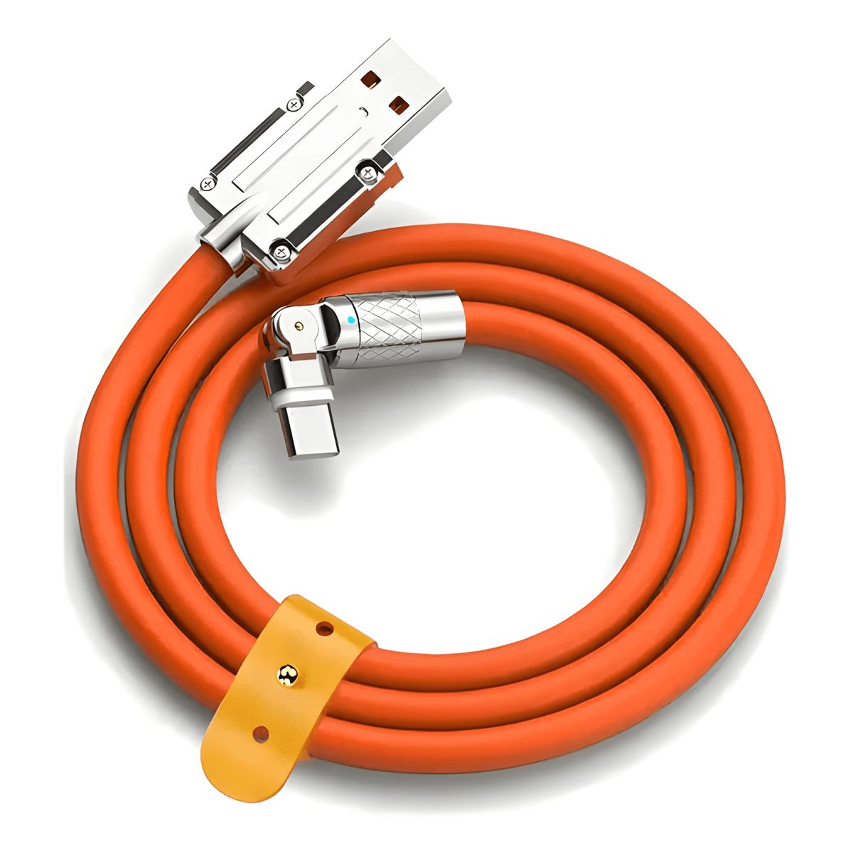 GENERICO - Cable 120w carga super rápida USB a tipo c gira 180°