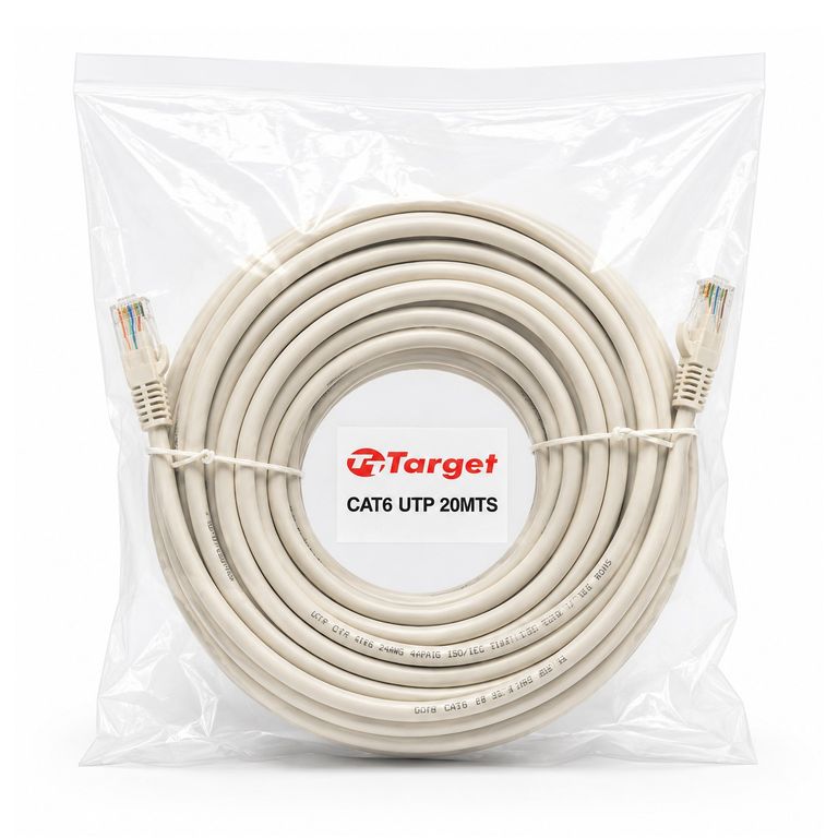 TARGET Cable de Red 20 mts Patch Cord UTP Cat 6