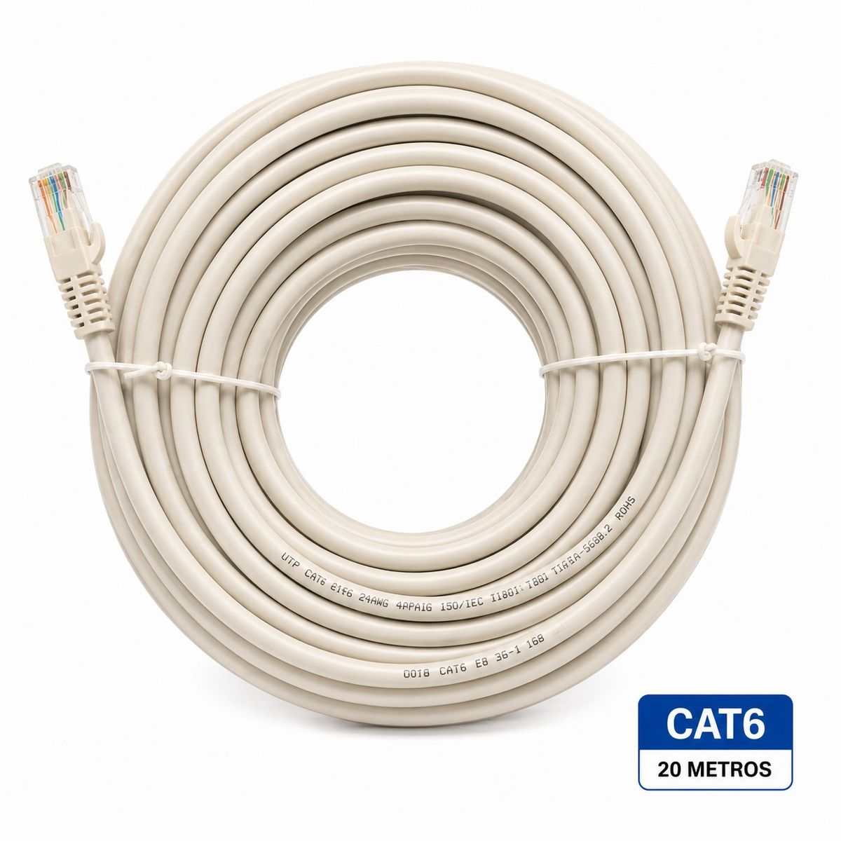 TARGET - Cable de Red Target 20 mts Patch Cord UTP Cat 6