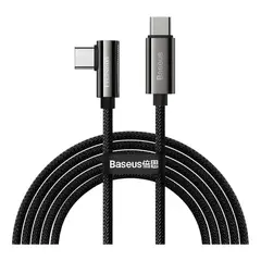 GENERICO - Cable trenzado type c - type c 100w de 2 mts